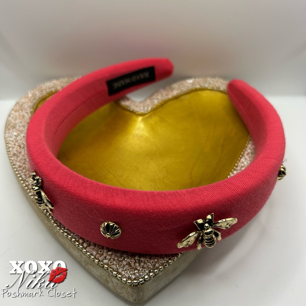 Pink Embellished Bee Headband - Handmade